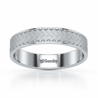 Isla Silver Ring - White Gold - Image 2