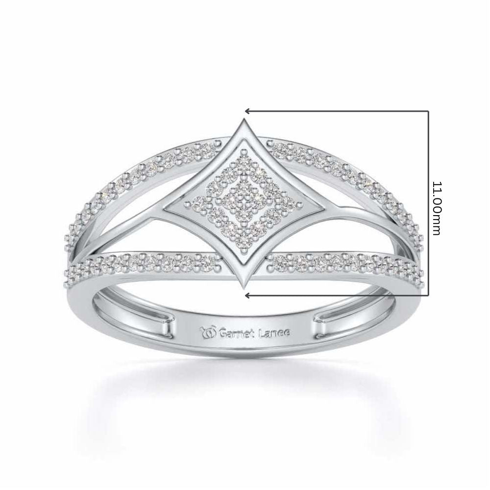 Divine Shine Silver Ring For Men - White Gold - Image 5