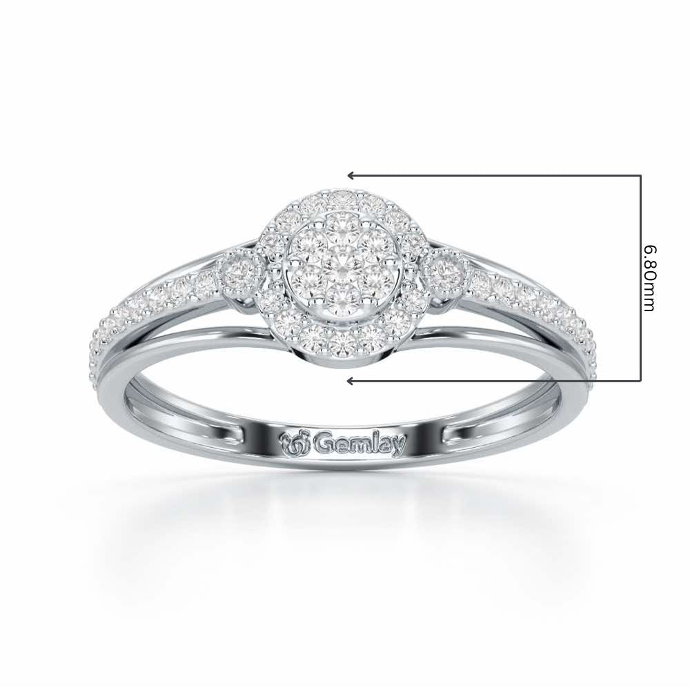 Impeccable Sheen Silver Ring - White Gold - Image 2