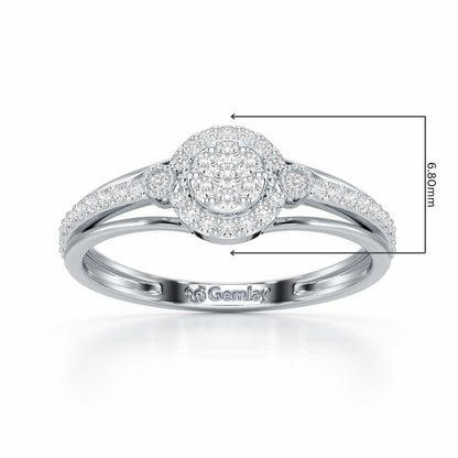 Impeccable Sheen Silver Ring - White Gold - Image 2