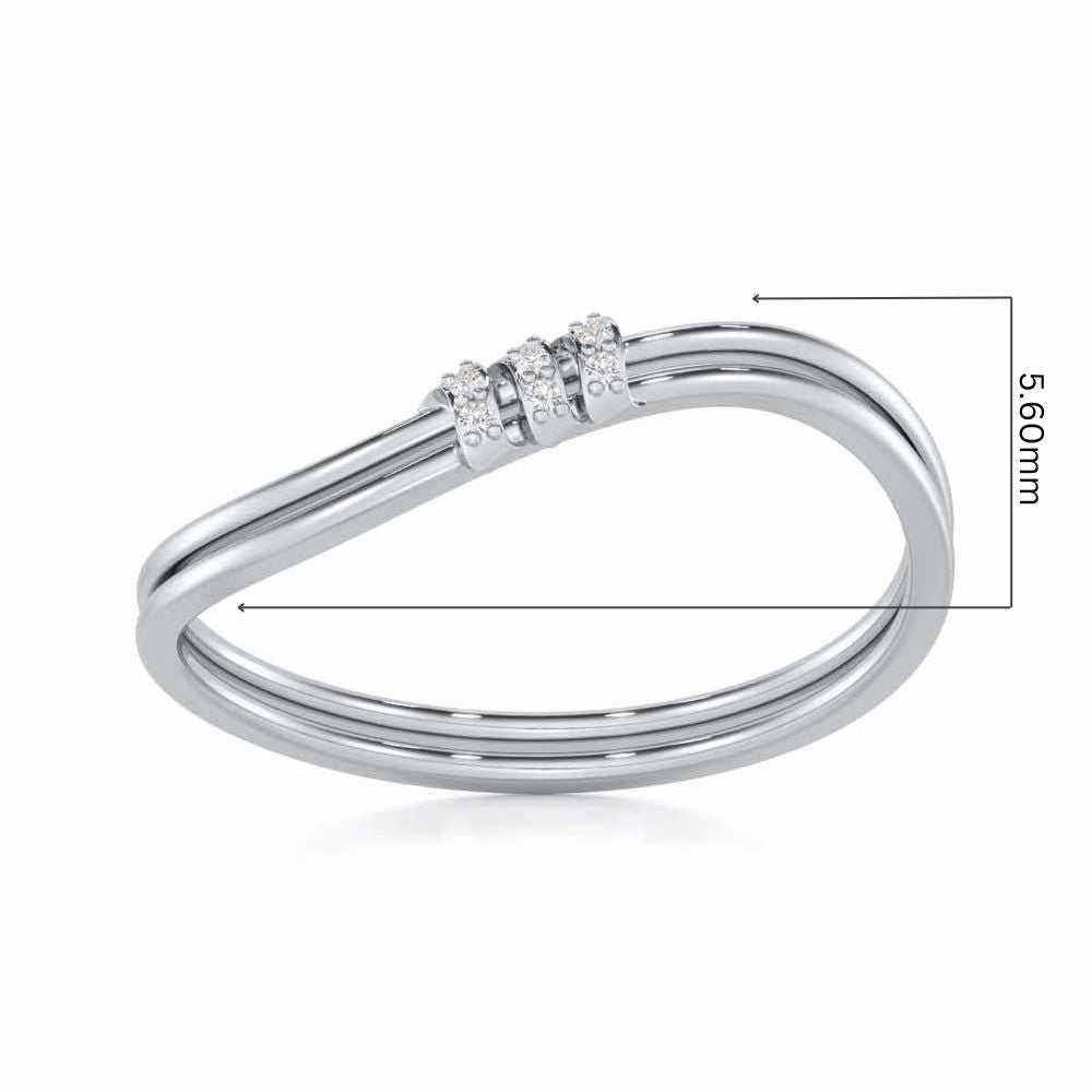Celestial Charm Silver Ring - White Gold - Image 5
