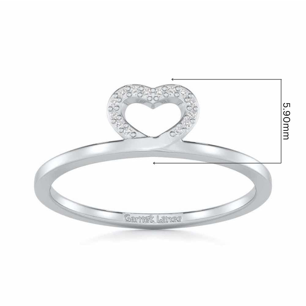 Royal Romance Silver Ring - White Gold - Image 5