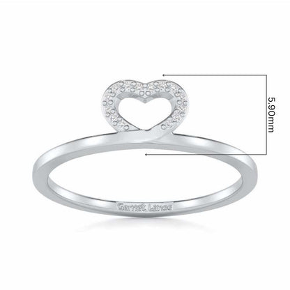 Royal Romance Silver Ring - White Gold - Image 5