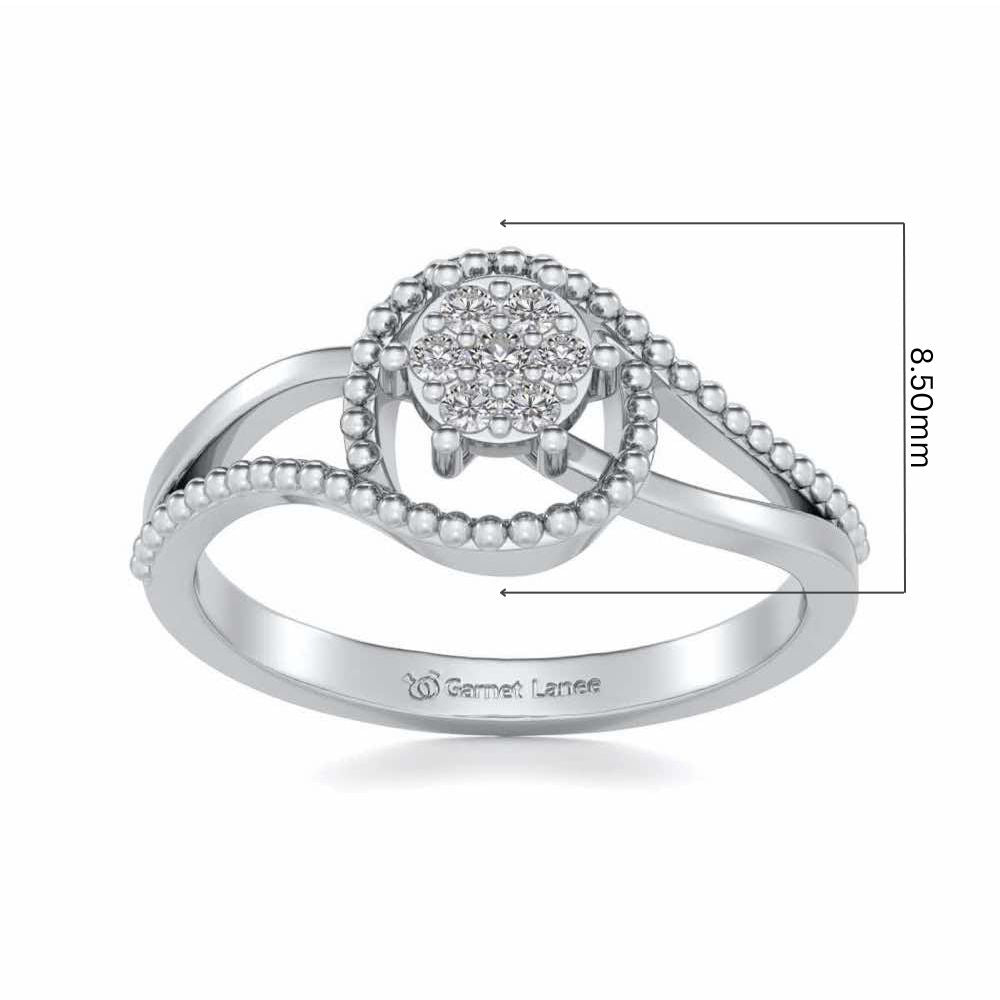 Prisma Silver Ring - White Gold - Image 5
