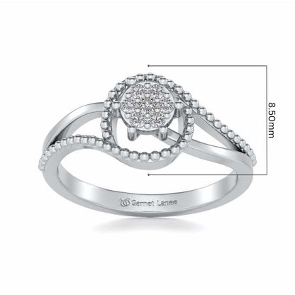 Prisma Silver Ring - White Gold - Image 5