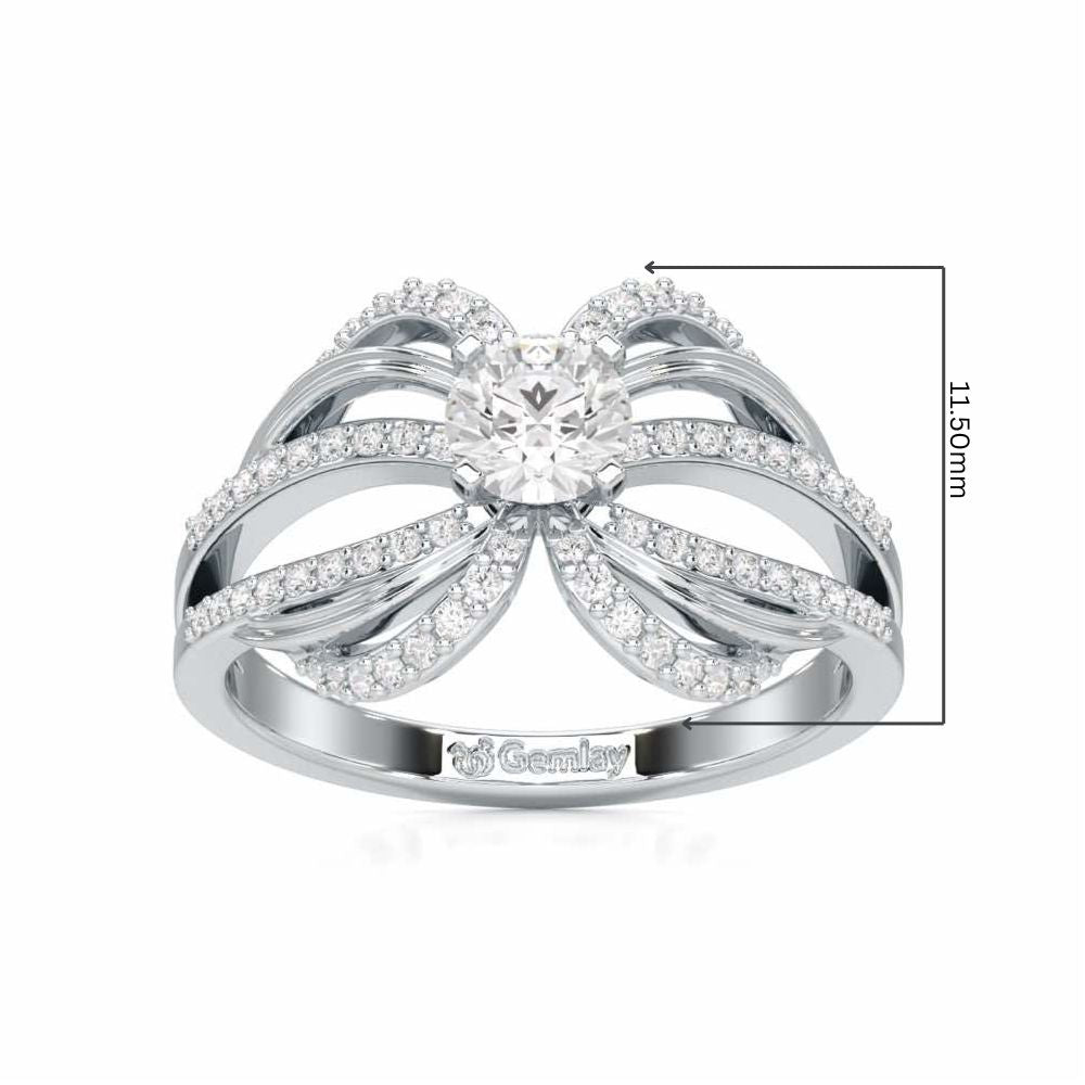 Mystic Grace Solitaire Ring - White Gold - Image 5