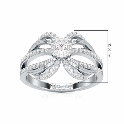 Mystic Grace Solitaire Ring - White Gold - Image 5