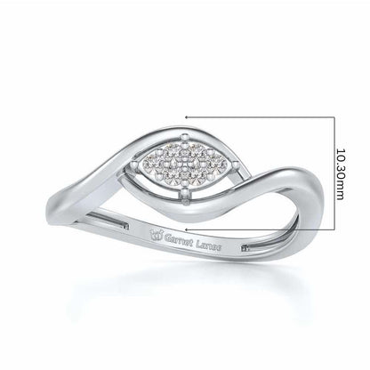 Bina Silver Ring - White Gold - Image 5