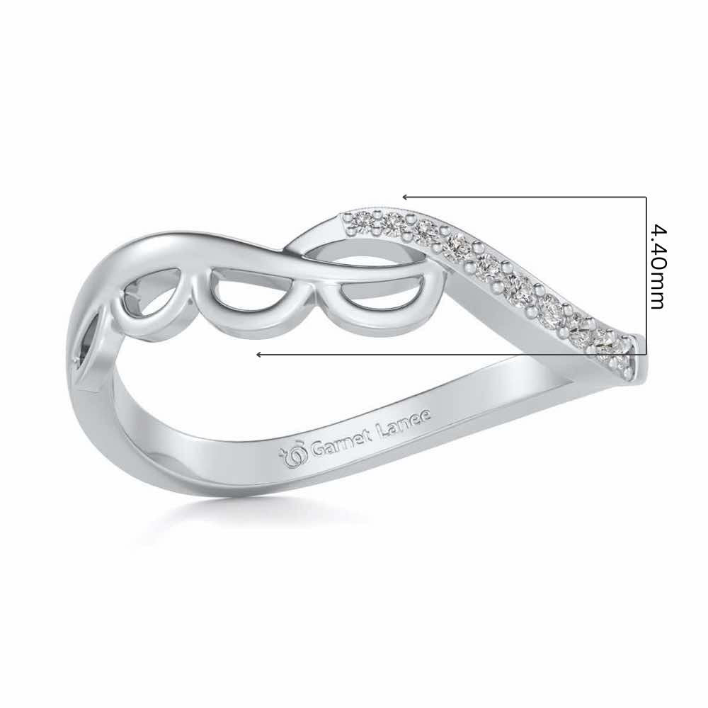 Tinal Silver Ring - White Gold - Image 5