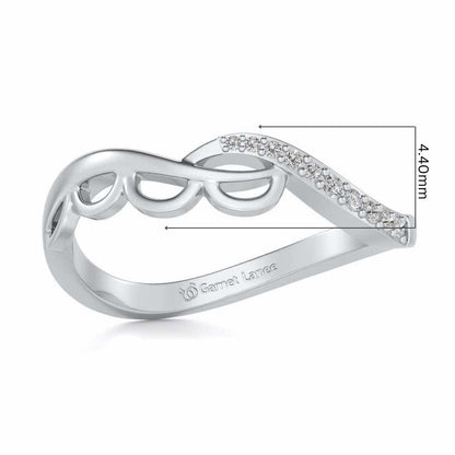 Tinal Silver Ring - White Gold - Image 5