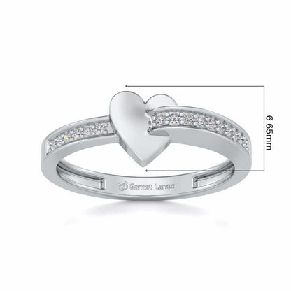 Grab My Heart Ring - White Gold - Image 5