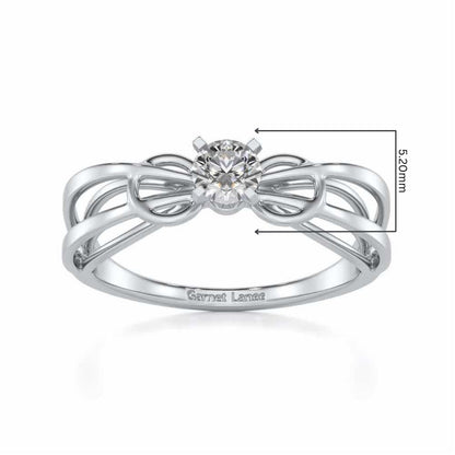 Shahreen Solitaire Ring - White Gold - Image 5