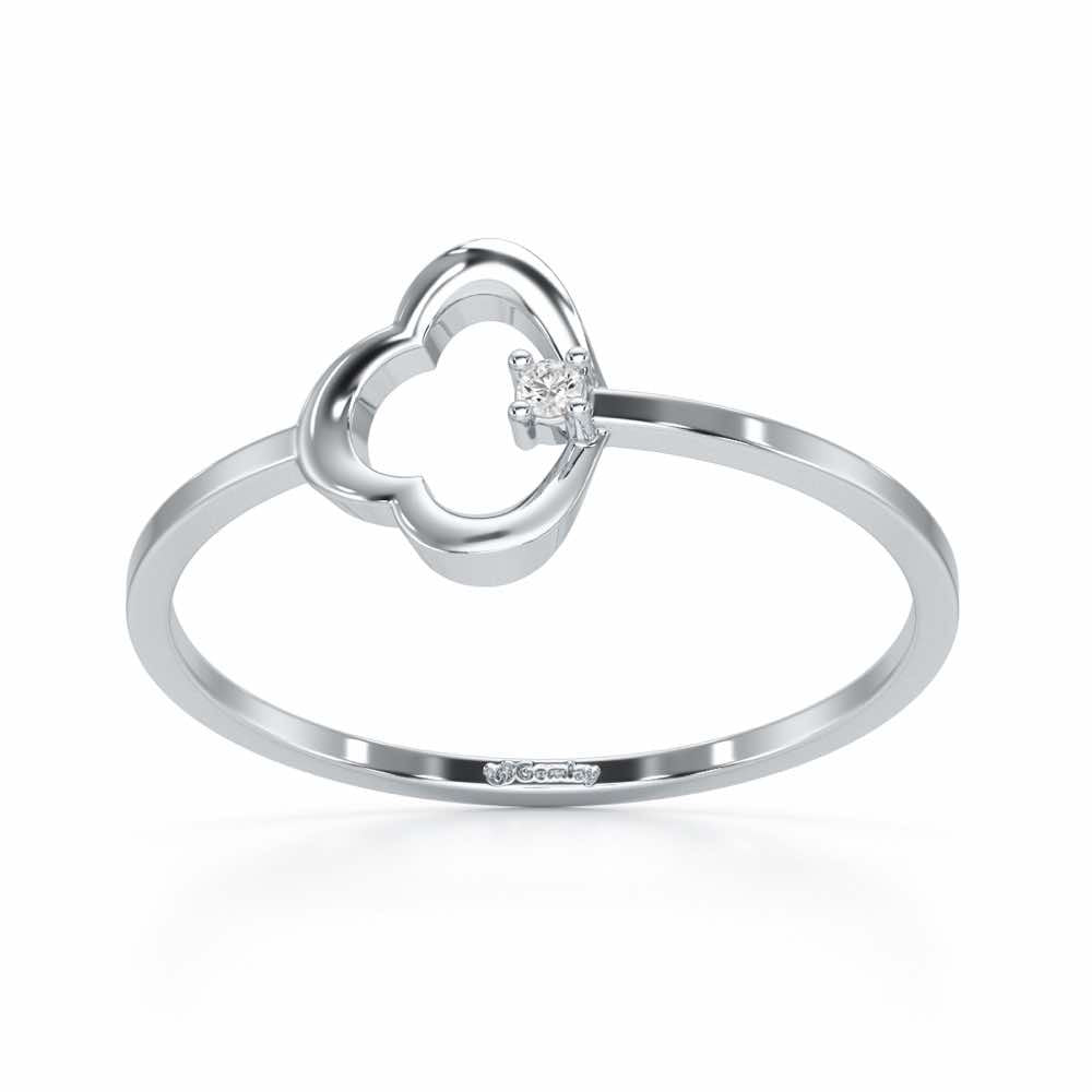 Clouding Silver Ring - White Gold - Image 2