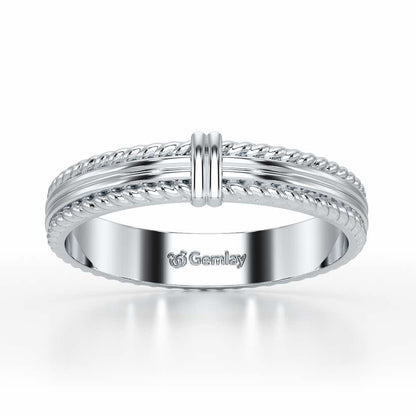 Zyna Silver Ring For Women - White Gold - Image 2