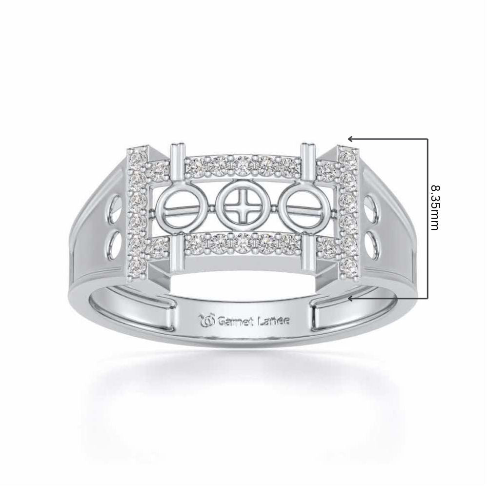 Holy Silver Ring For Men - White Gold - Image 5