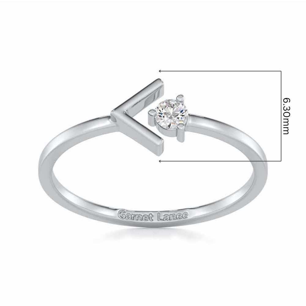 Enchanting Glamour Silver Ring - White Gold - Image 5