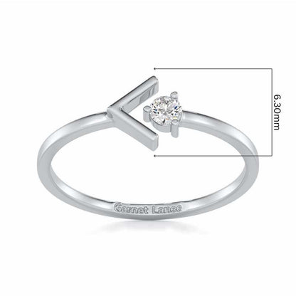 Enchanting Glamour Silver Ring - White Gold - Image 5