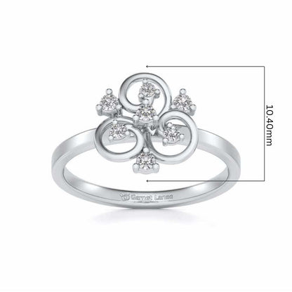 Ekani Silver Ring - White Gold - Image 5