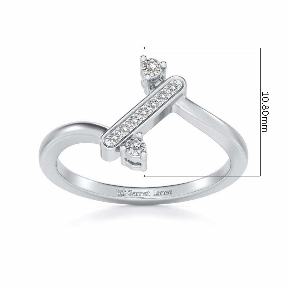 Connect Silver Ring - White Gold - Image 5