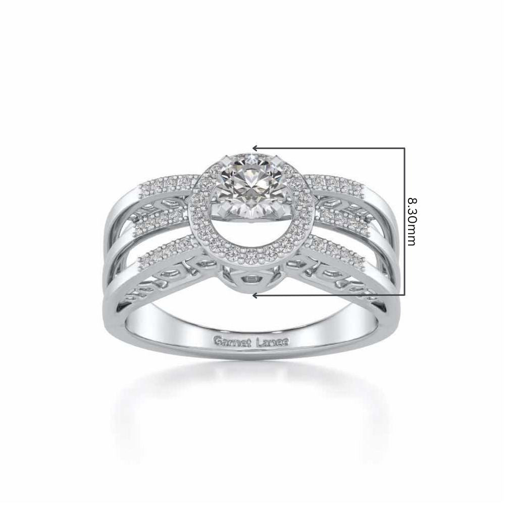Layan Solitaire Ring - White Gold - Image 5