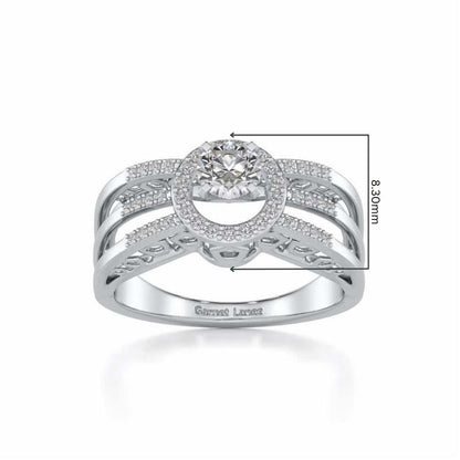 Layan Solitaire Ring - White Gold - Image 5