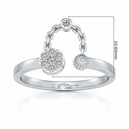 Anika Silver Ring - White Gold - Image 5