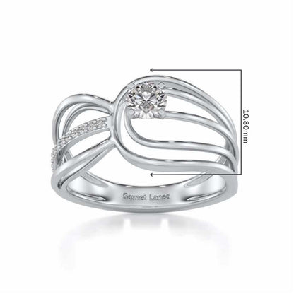 Sanchita Solitaire Ring - White Gold - Image 5