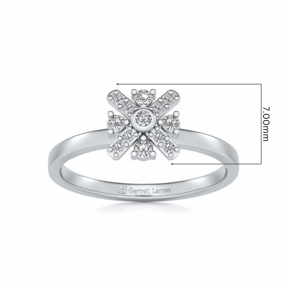 Geetika Diamone Ring - White Gold - Image 5