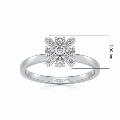 Geetika Diamone Ring - White Gold - Image 5