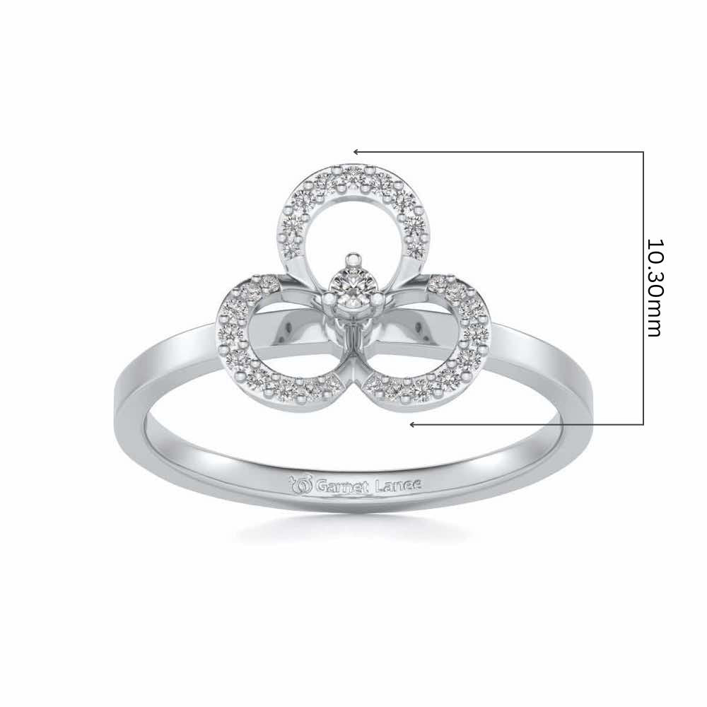 Gaurangi Silver Ring - White Gold - Image 5