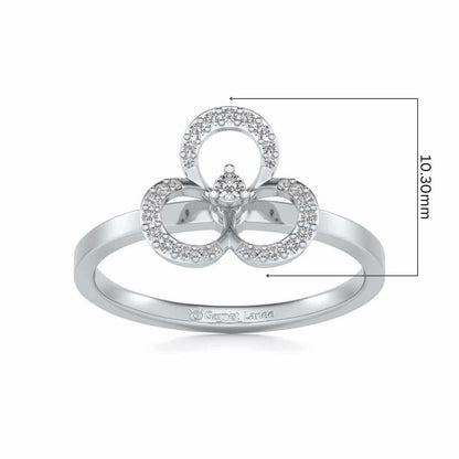 Gaurangi Silver Ring - White Gold - Image 5