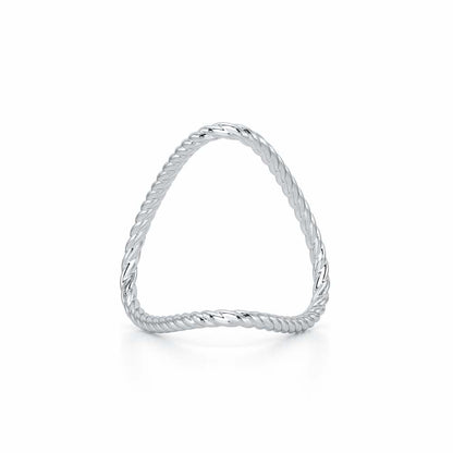 Esme Armlet Silver Ring - White Gold - Image 2
