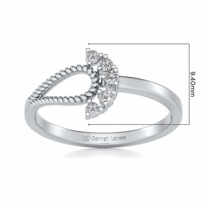 Pinnacle Silver Ring - White Gold - Image 5