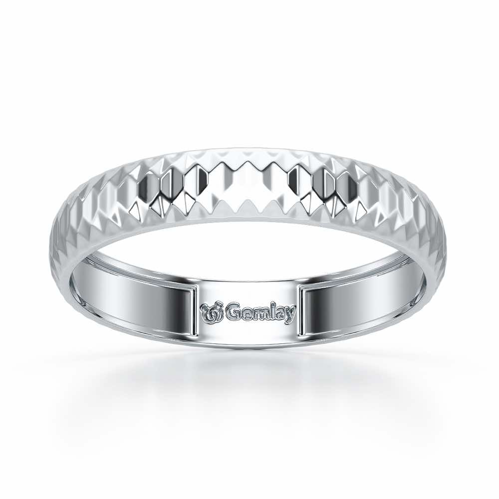 Ophelia Silver Ring - White Gold - Image 2
