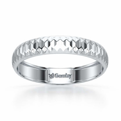 Ophelia Silver Ring - White Gold - Image 2