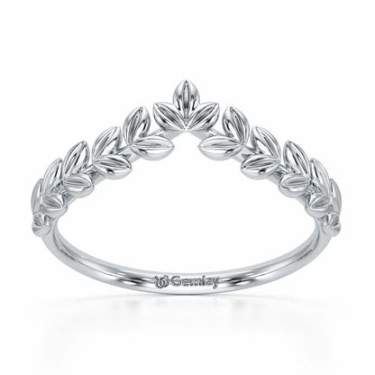 Fenny Frill Apex Silver Ring - White Gold - Image 2