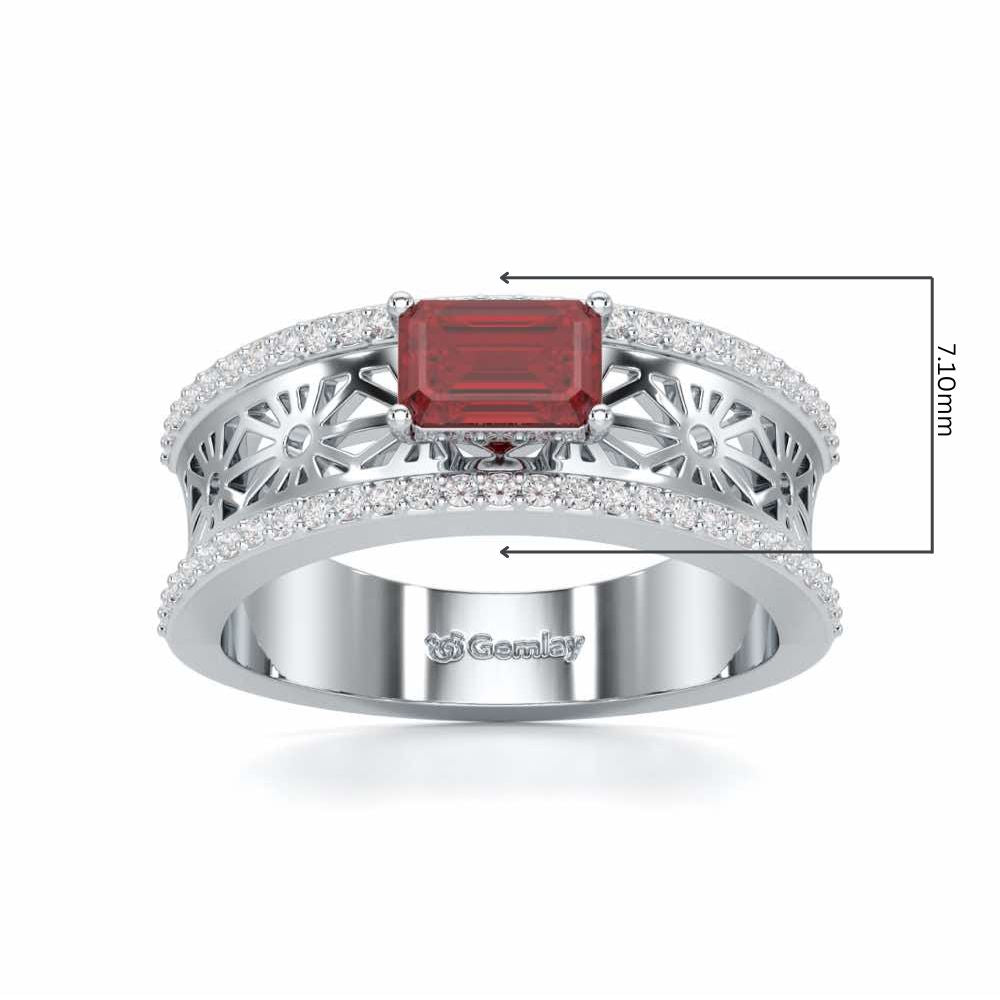 Panache Silver Ring - White Gold - Image 5