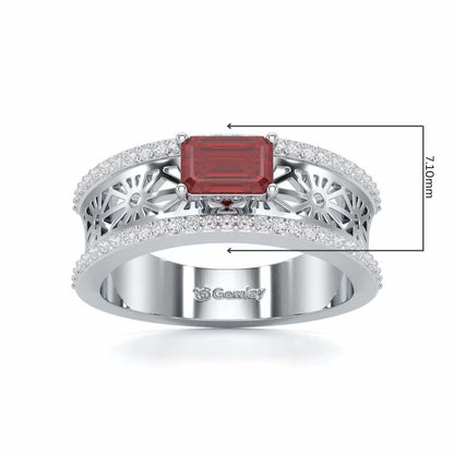 Panache Silver Ring - White Gold - Image 5