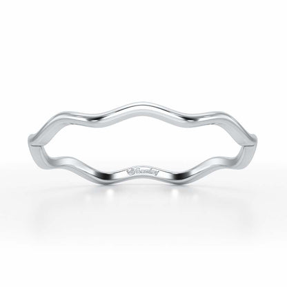 Helix Sheen Silver Ring - White Gold - Image 2