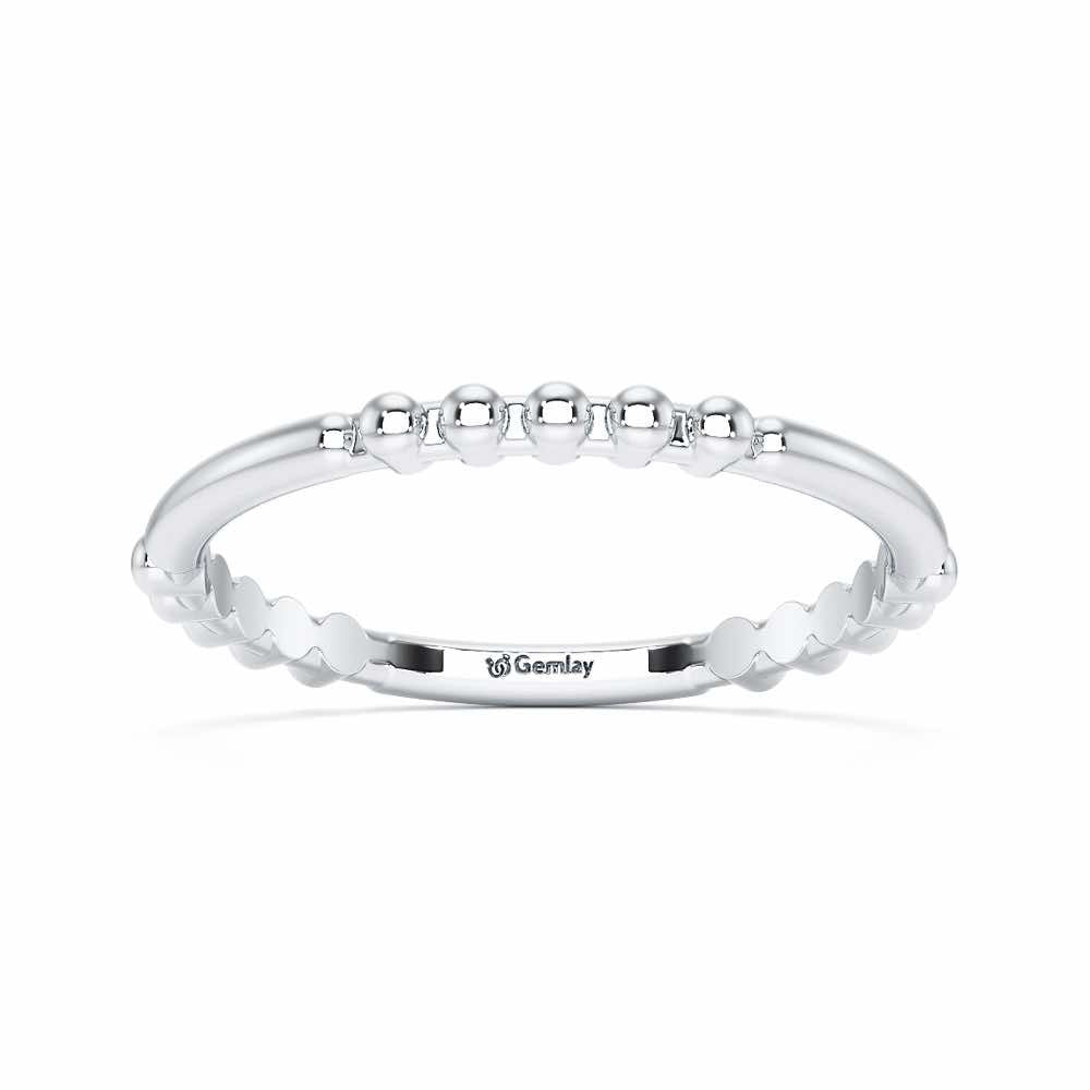 Vera Silver Ring - White Gold - Image 2