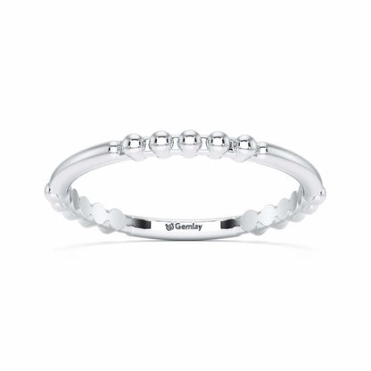 Vera Silver Ring - White Gold - Image 2