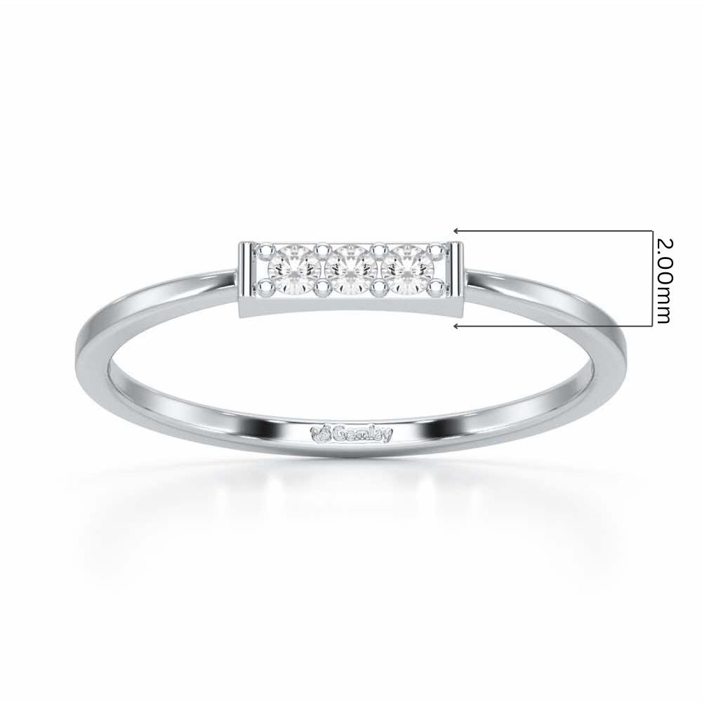 Featherlight Silver Ring - White Gold - Image 5