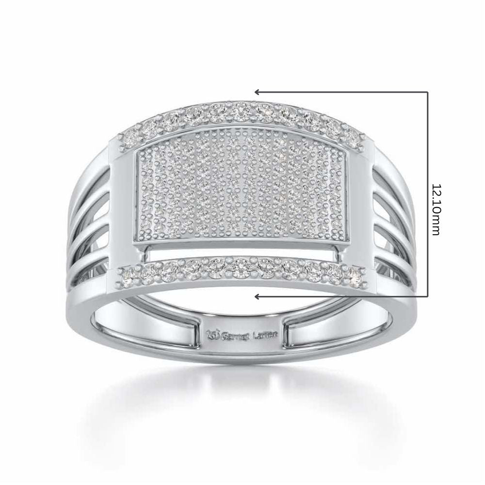 Vouchsafe Silver Ring For Men - White Gold - Image 5
