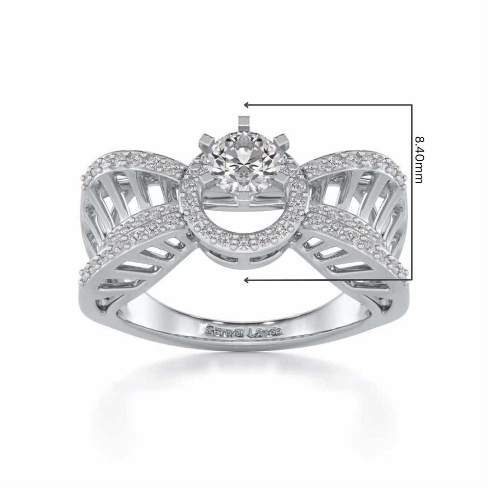 Dravya Solitaire Ring - White Gold - Image 5