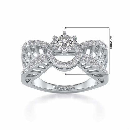 Dravya Solitaire Ring - White Gold - Image 5