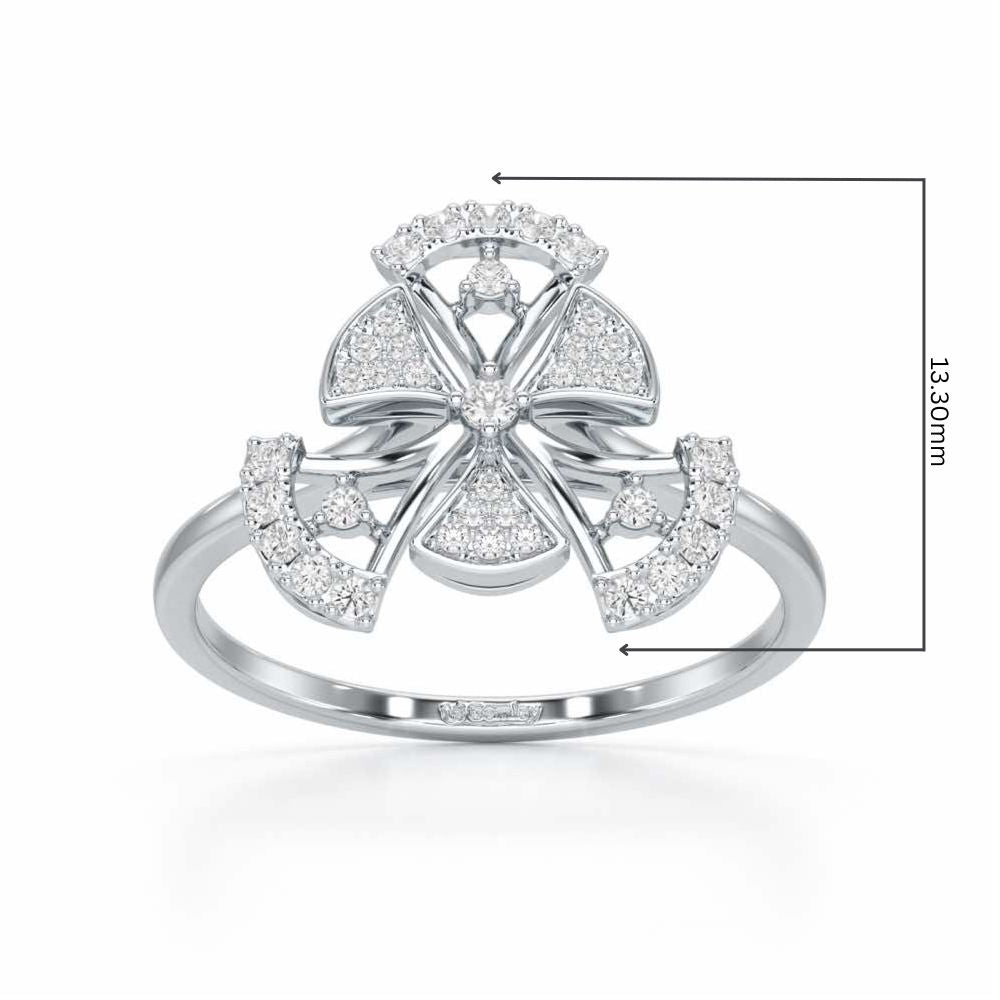 Brighton Grace Silver Ring - White Gold - Image 2
