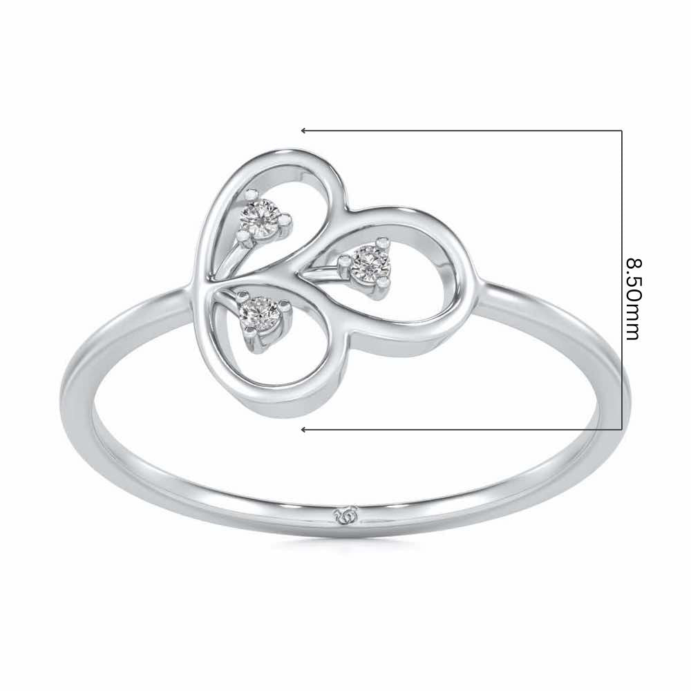 Luck Chord Silver Ring - White Gold - Image 5