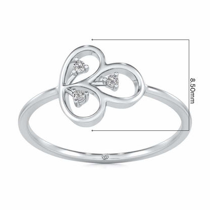 Luck Chord Silver Ring - White Gold - Image 5
