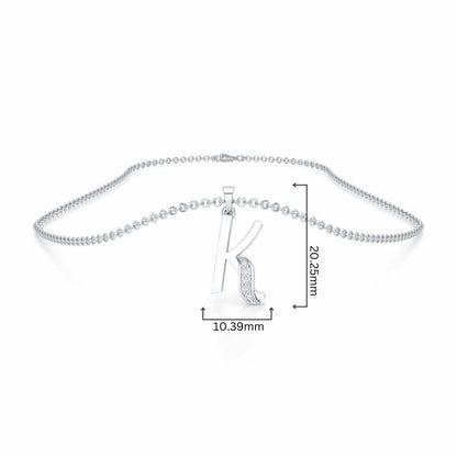 K-Spark Silver Pendant - White Gold - Image 4