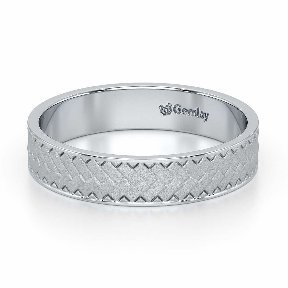 Isla Silver Ring - White Gold - Image 3